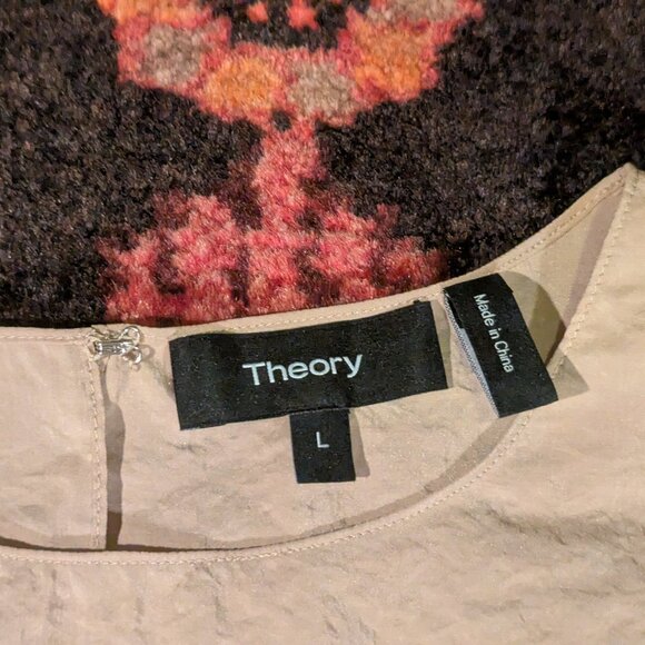 Theory gold sheath tank top - Continuous Shell, Voyage silk, L - * with flaws * - Picture 2 of 9